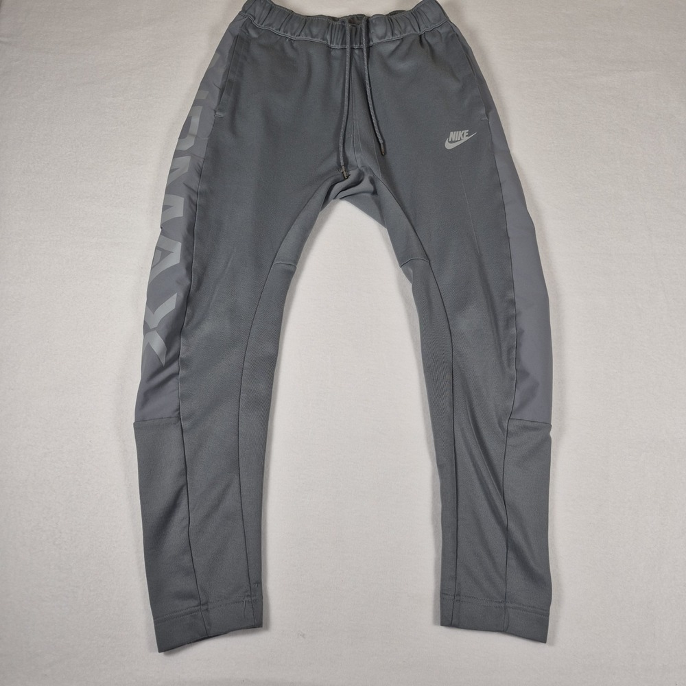 Nike Air Max Men's‎ Tapered Sweatpants Joggers Style Size S Gray Fleece
